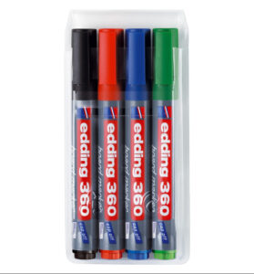 Flomaster za ploču bijelu 1,5-3 mm EDDING 360 4/1