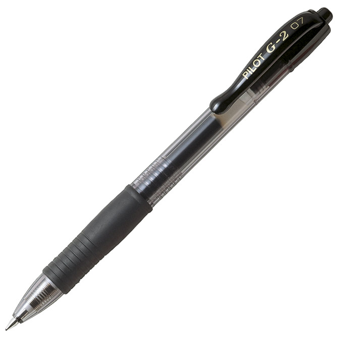 Roler  0,7 mm PILOT BL-G2-7 gel grip crni