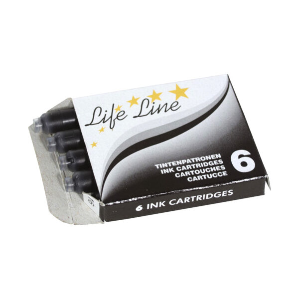 Tinta za nalivpero patrone VIVA LIFE LINE 6/1 crne