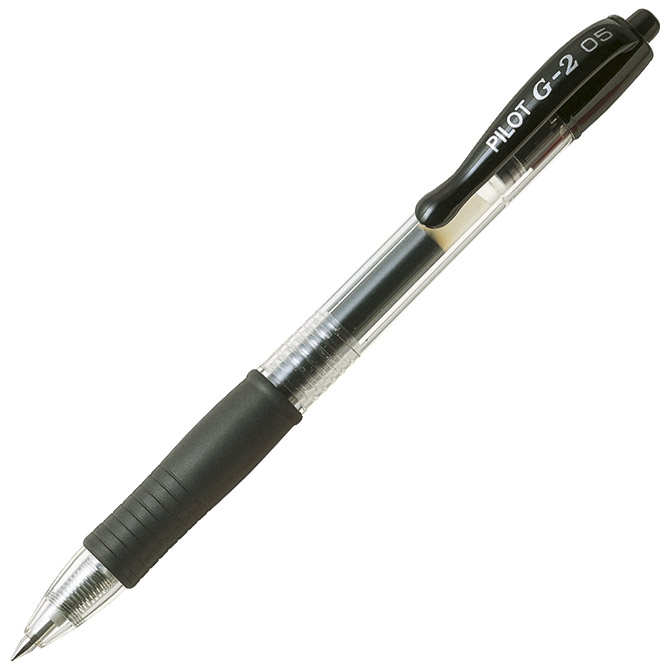 Roler  0,5 mm PILOT BL-G2-5 gel grip crni