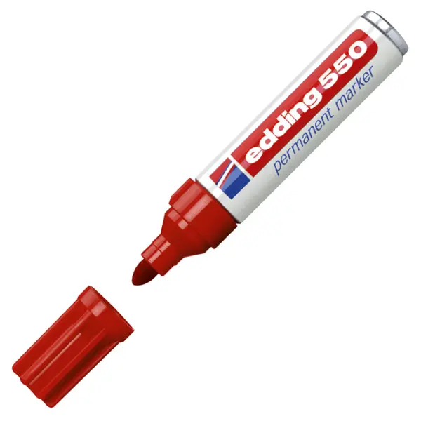 Paletmarker permanentni O.V.  3-4 mm EDDING 550  crveni