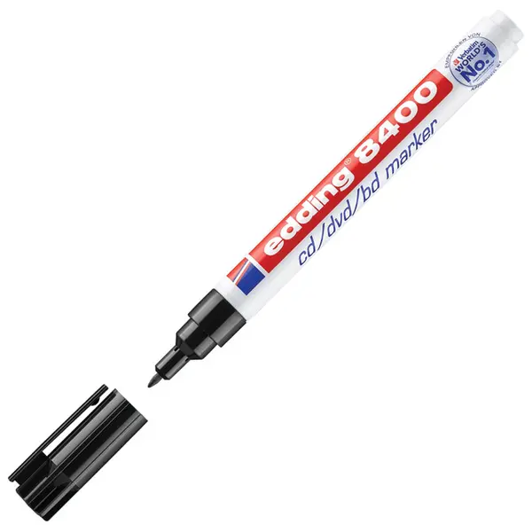 16099 Flomaster permanentni za CD/DVD  0,5-1 mm EDDING 8400 crni