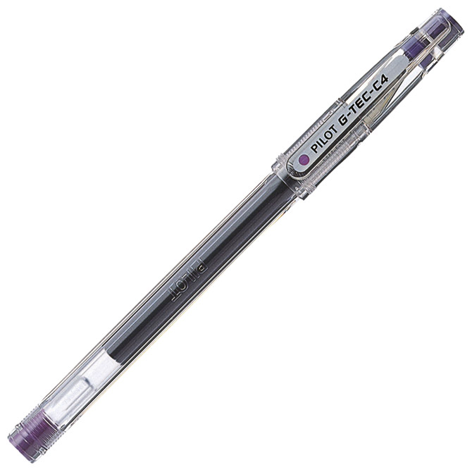 Roler  0,4 mm PILOT G-TEC-C4 gel ljubičasti