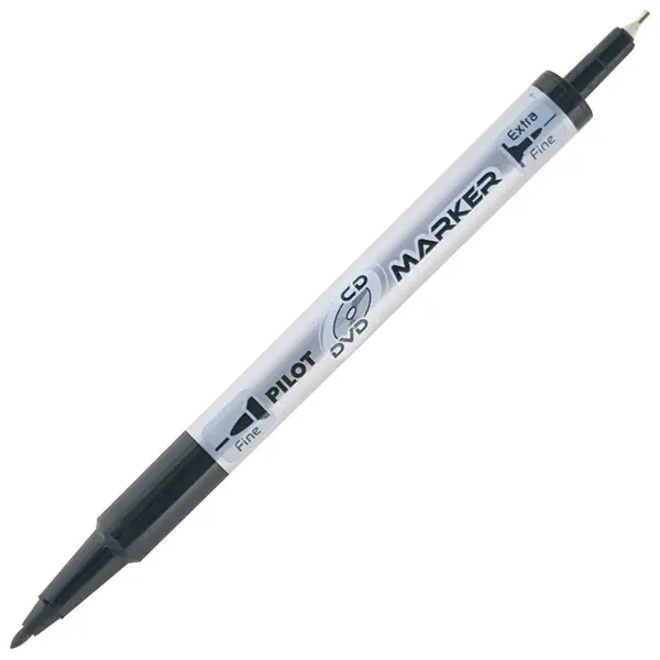 16118 Flomaster permanentni s dva vrha PILOT twin marker SCA-TMCD-B 0,4i 0,7mm crni