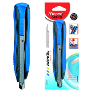 Skalpel  9 mm MAPED Zenoa 086010 metalna vodilica plavi