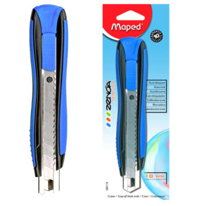 Skalpel 18 mm MAPED Zenoa  086110 metalna vodilica plavi