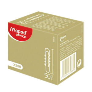 Spajalice ručne 50 mm MAPED 039630 poniklani čelik "nazubljene" 100/1