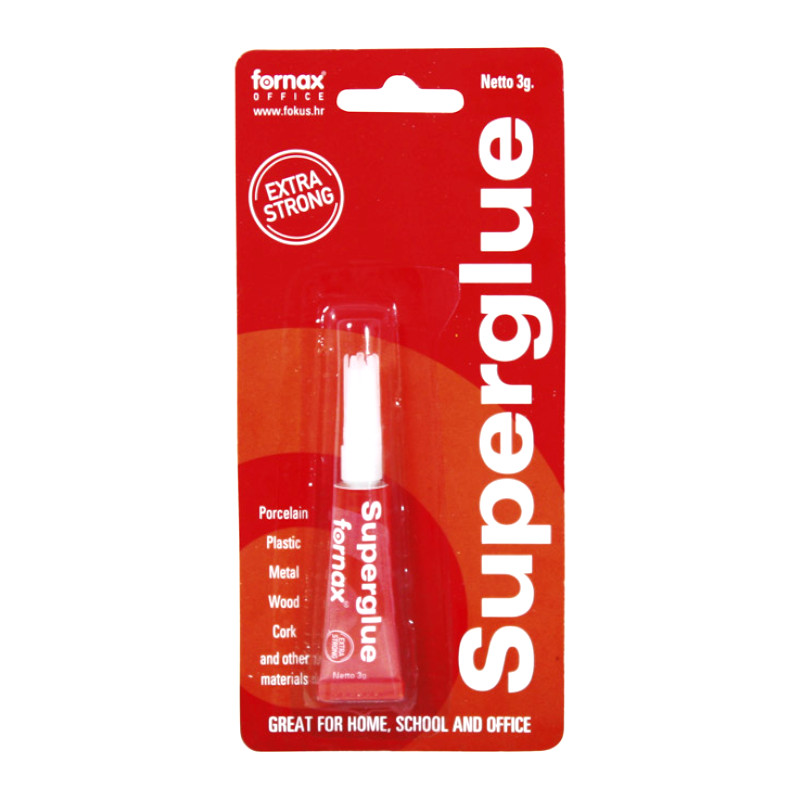 Ljepilo trenutačno u tubi  3 g FORNAX Superglue prozirno
