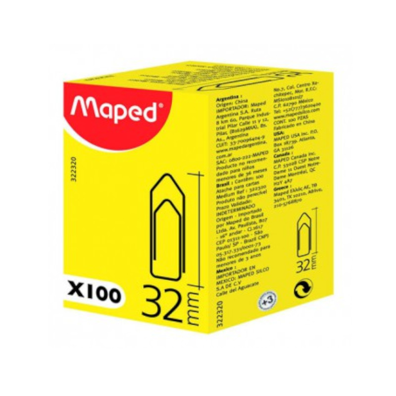 Spajalice ručne 32 mm MAPED 322320 metalne 100/1