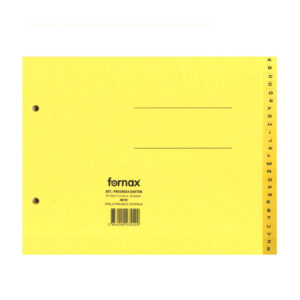 Pregrade kartonske A-Ž A5 22,5x17,2cm FORNAX