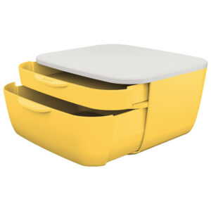 Ladica za spise set  2/1 LEITZ 53570019 Cosy žuto-bijeli