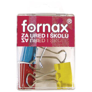 Kvačice za spise 25mm 4/1 na preklop FORNAX u boji