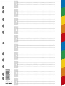 25070 Pregrade PVC 10 boja A4 DONAU 7710095PL-99