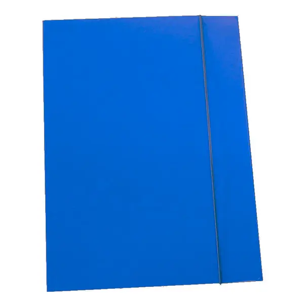 Fascikl plastificirani klapna s gumicom A4  plavi