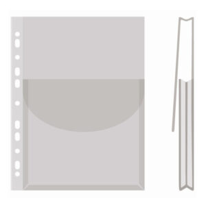 Fascikl PVC UR 170 mic A4 sjajni DONAU 1775001PL džep+klapa gore prozirni 12/1