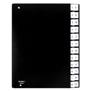 Mapa registar s pregradama A-Z DONAU 8694001 crna