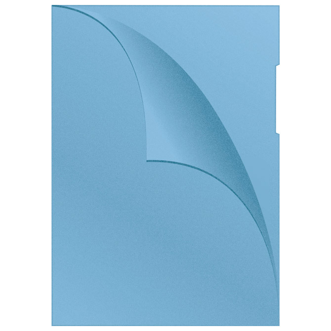 Fascikl PVC L 120 mic A4 mat  Q-Connect KF00307 plavi