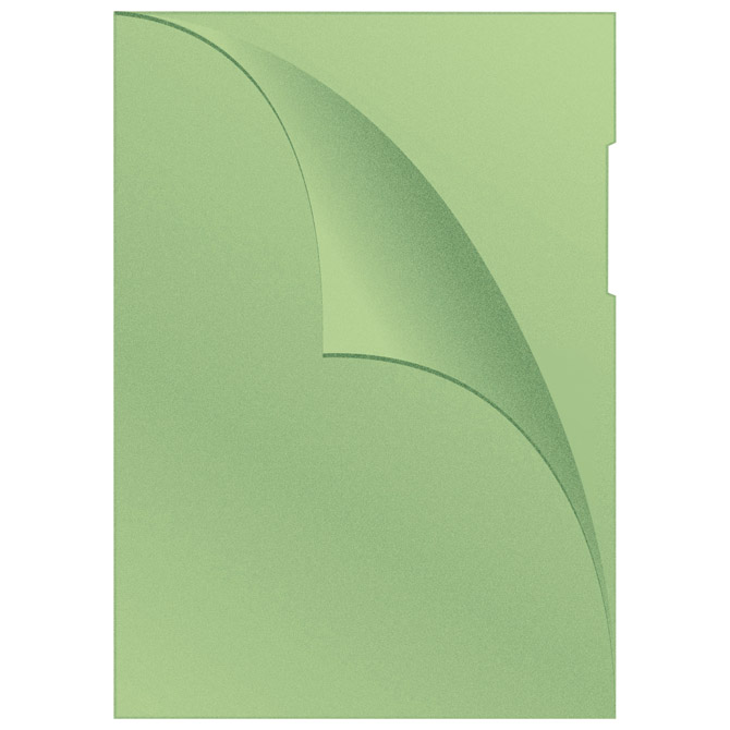 Fascikl PVC L 120 mic A4 mat  Q-Connect KF00309 zeleni