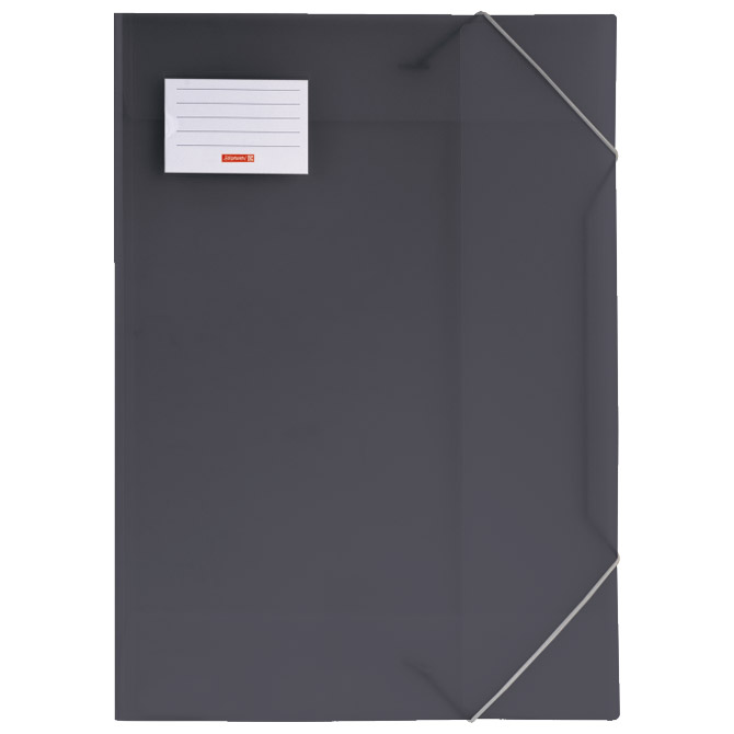 Fascikl plastificirani klapna s gumicom A3 BRUNNEN 10-47053 80 crni
