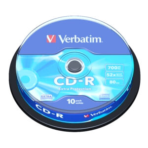 CD-R VERBATIM 80/700MB 52x  43437 spindle  10/1