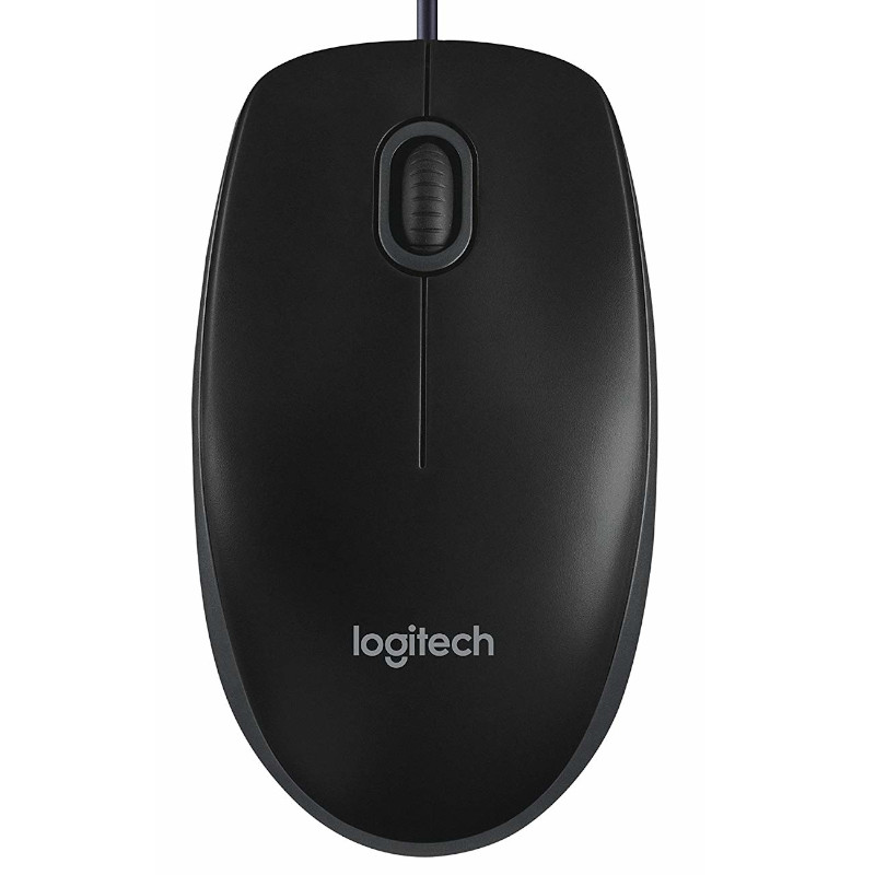 Miš žični optički LOGITECH B100 crni