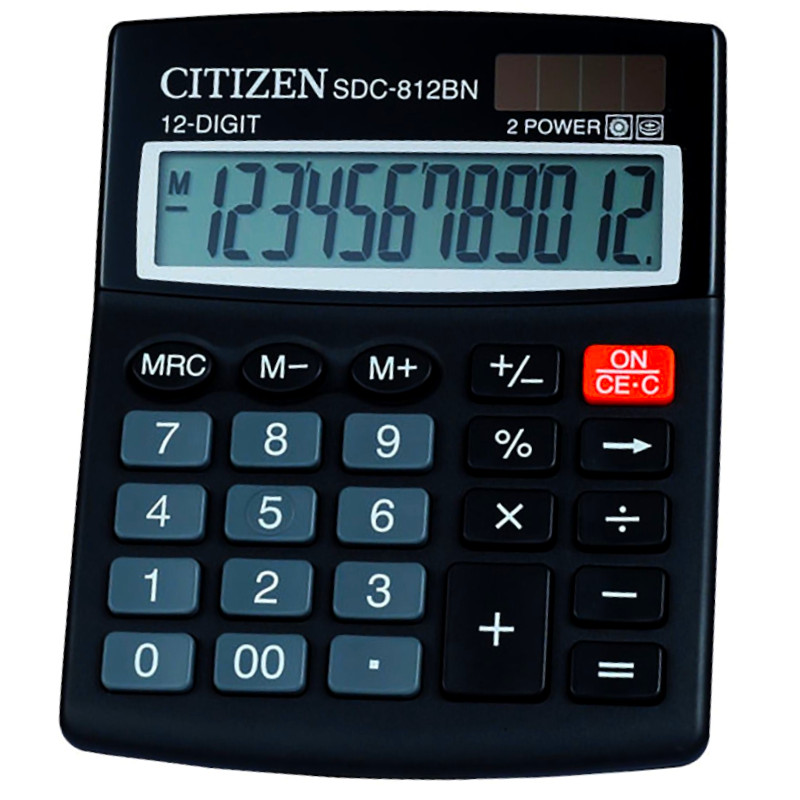 Kalkulator komercijalni 12 mjesta CITIZEN SDC-812BN/NR