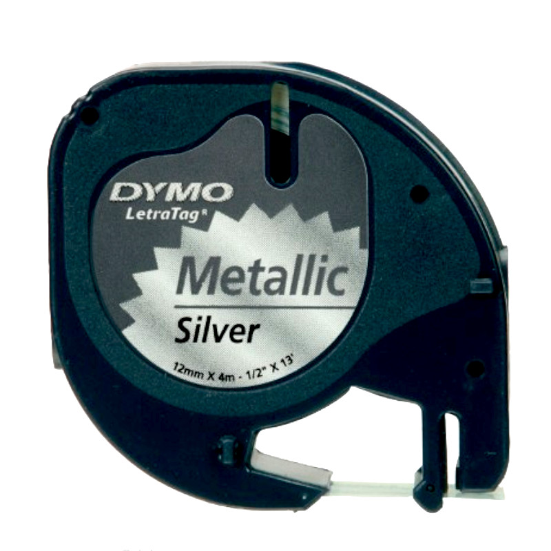 Vrpca 12mm x 4m DYMO 91208 srebrna