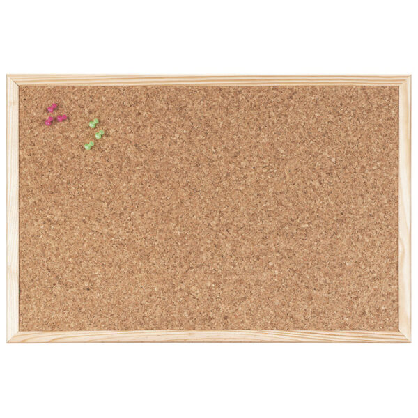 Ploča pluto   40x30cm drveni okvir jednostrana