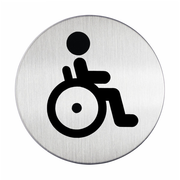 Slikovne oznake promjer 83 mm WC za invalide DURABLE 4906