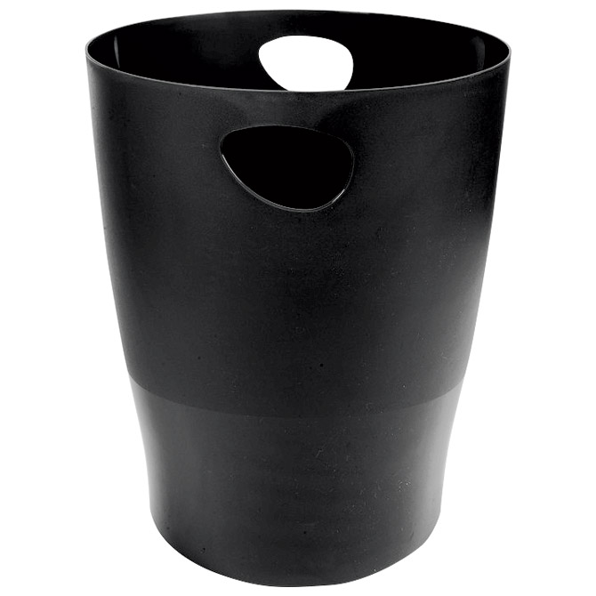 Koš za papir PP 15l Ecobin EXACOMPTA 453014D crni