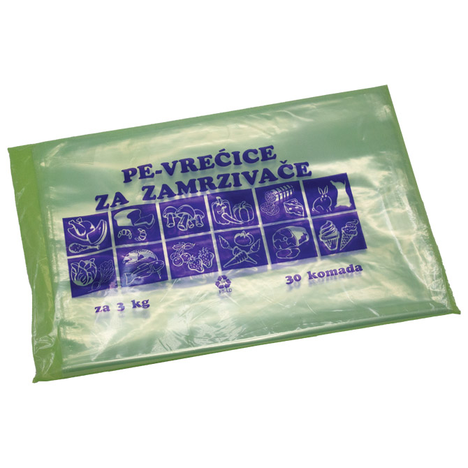 Kuhinja-vrećice za zamrzivač PE 3kg 30/1