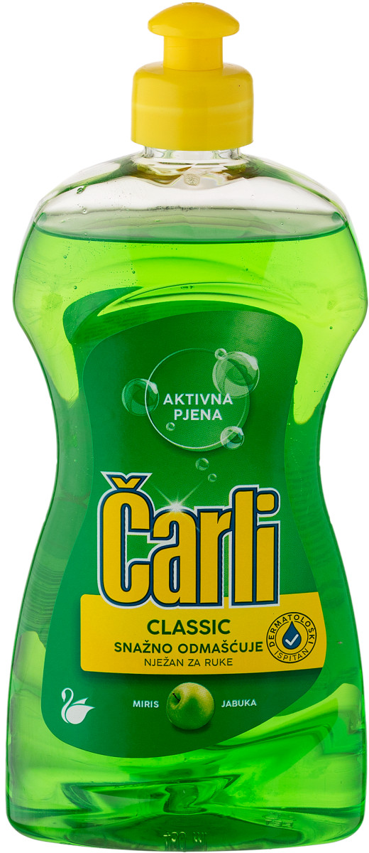Kuhinja-sredstvo za ručno pranje suđa ČARLI   450 ml Classic jabuka