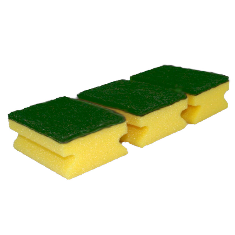 Kuhinja-spužvica za suđe abrazivna 3/1