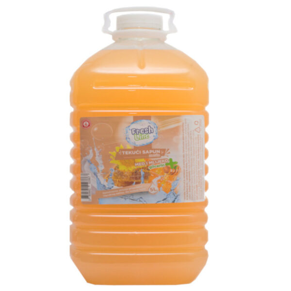 Toalet-sapun tekući 5000 ml FRESH LINE med i mlijeko