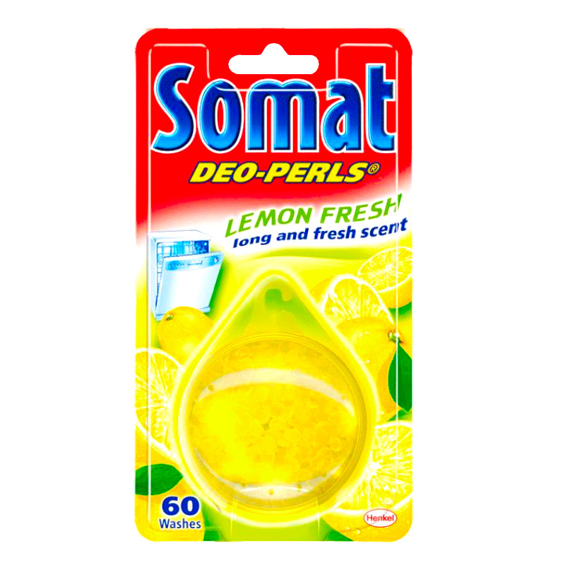 55561 Kuhinja-osvježivač za perilicu suđa SOMAT deo perls lemon 17g
