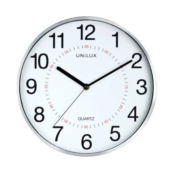 Sat zidni fi 28,5 cm ARIA UNILUX metal sivi