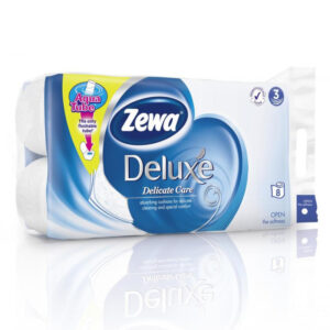 Toaletni papir - role 3-sl.  8/1  ZEWA deluxe bijeli