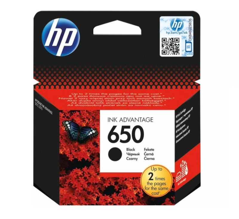 Tinta HP CZ101AE (DJ 2515/2545/3515) No. 650 black 360 str.