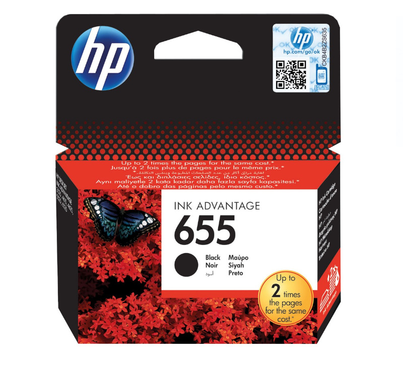 Tinta HP CZ109AE( DJ 3525, 4625) No. 655 black 550 str.