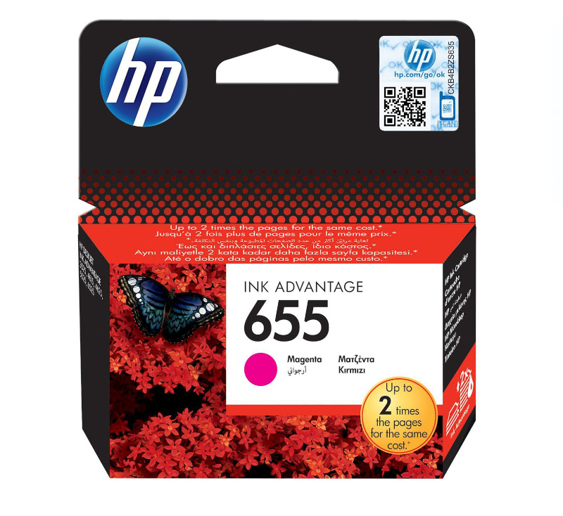 Tinta HP CZ111AE (DJ 3525,4625) No.655 magenta 600 str.