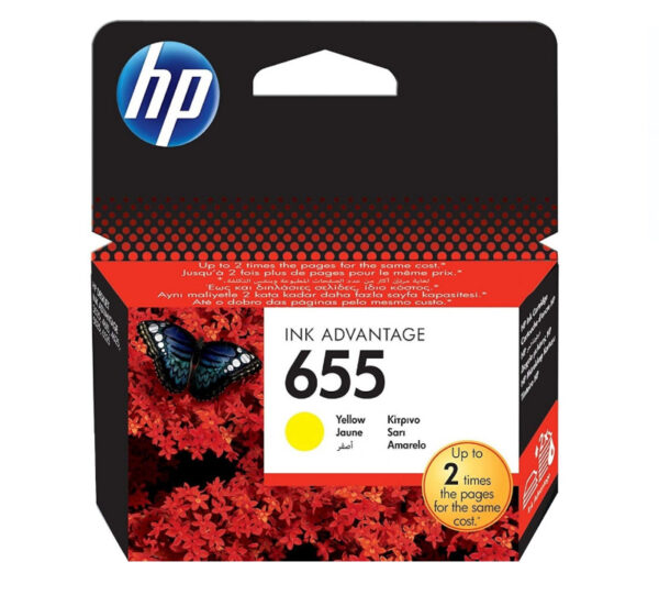 Tinta HP CZ112AE ( DJ 3525,4625) No. 655  yellow 600 str.