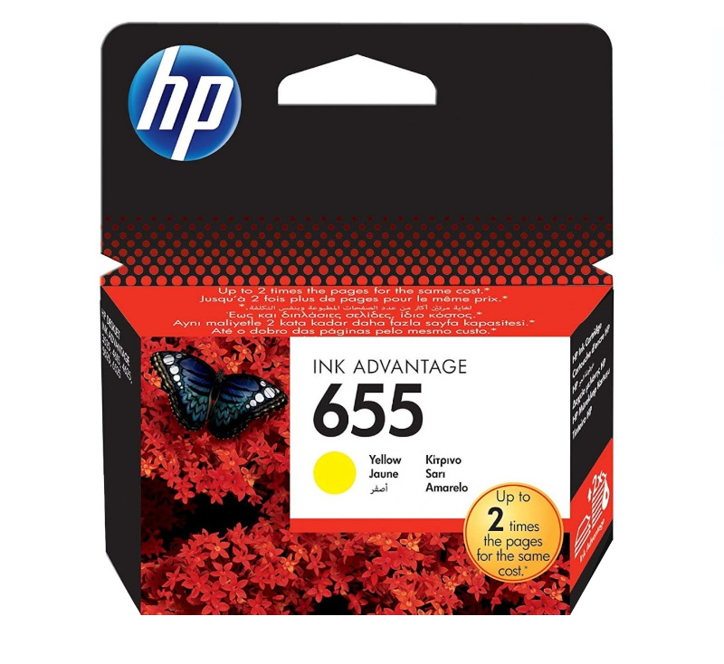 Tinta HP CZ112AE ( DJ 3525,4625) No. 655  yellow 600 str.