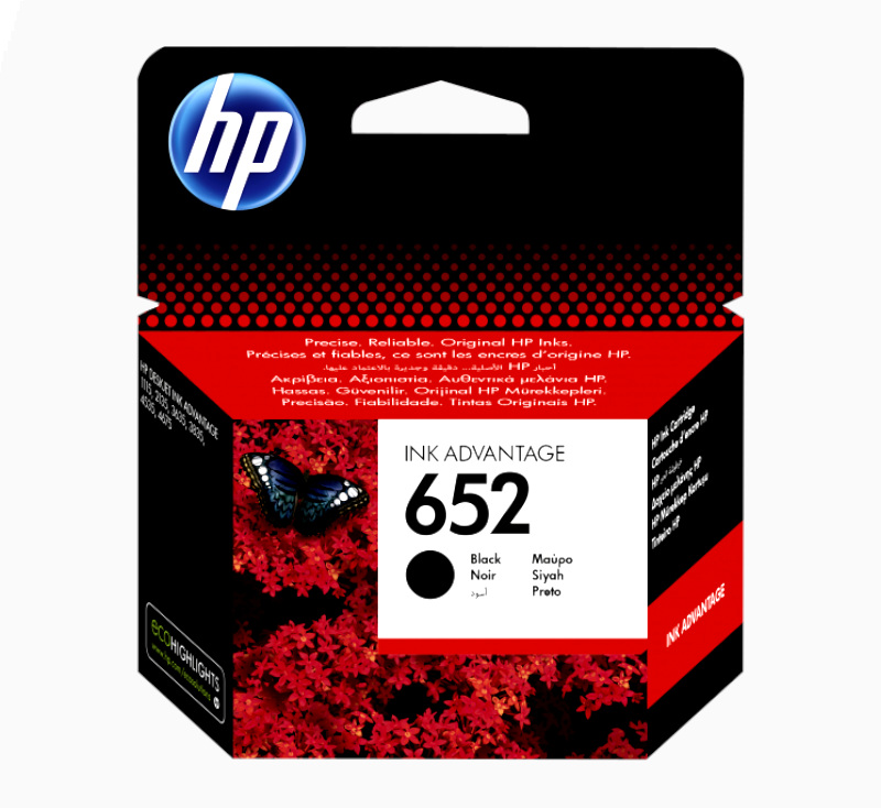 Tinta HP F6V25AE (DJ 2135,4535) No.652 black 360 str.
