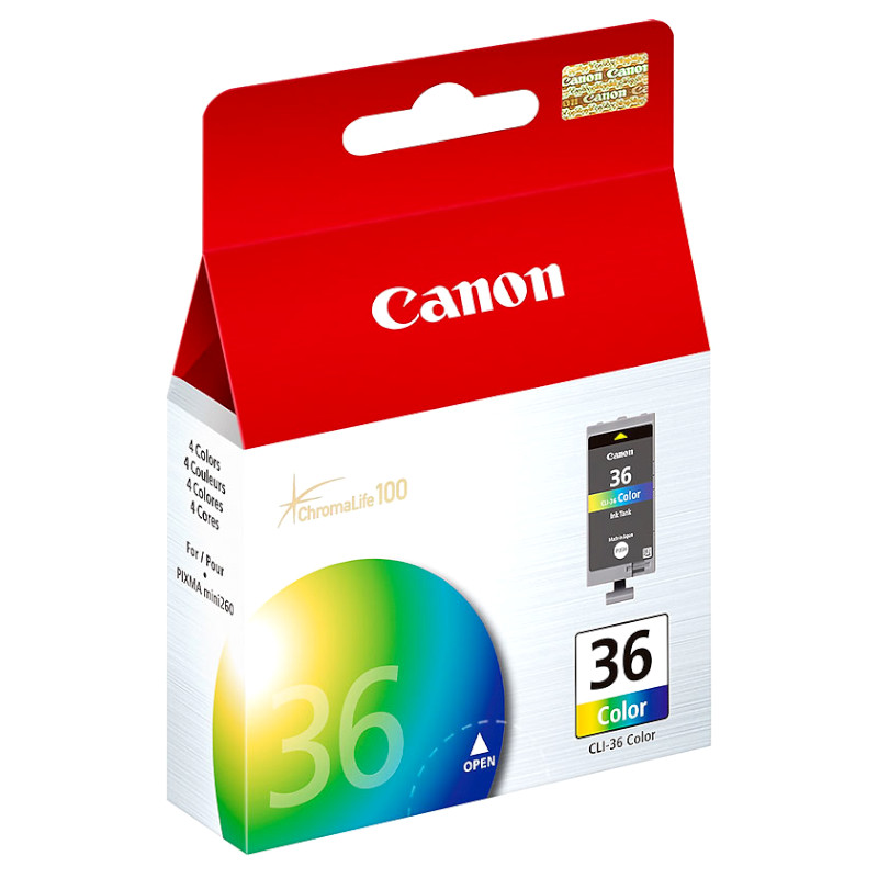 Tinta CANON CLI-36 (Pixma IP260/Mini260) color