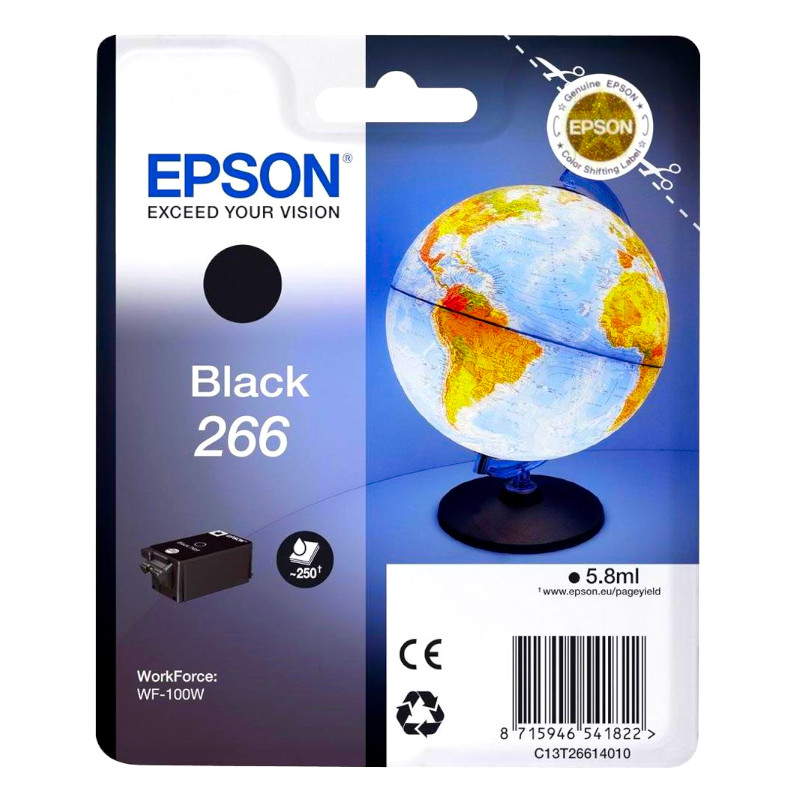 Tinta EPSON C13T26614010 (WF-100W) black
