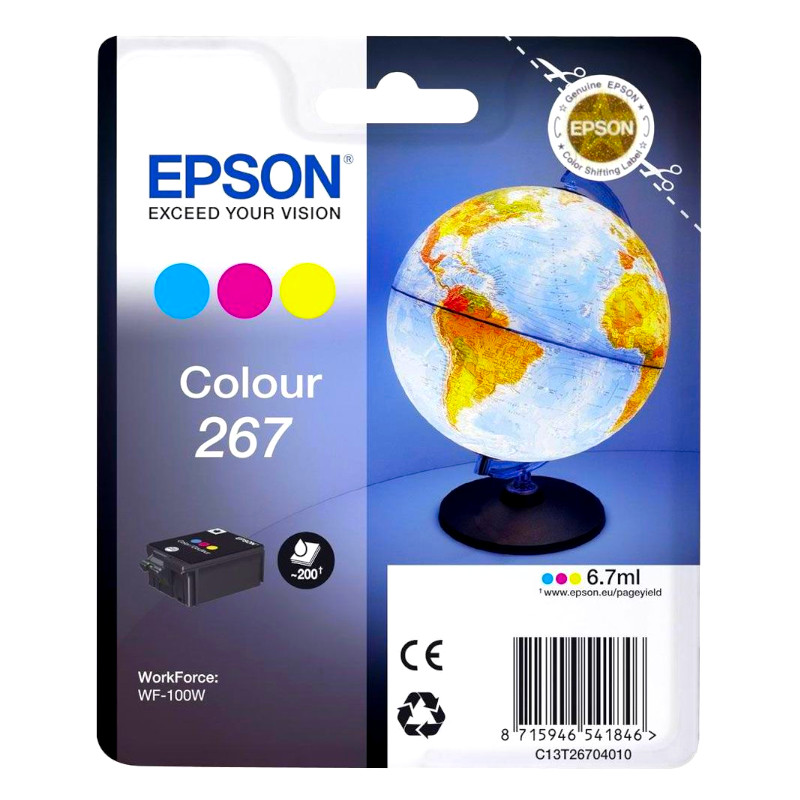 Tinta EPSON C13T26704010 (WF-100W) color