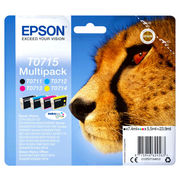 Tinta EPSON C13T071540 (D78/DX4050/5050/6050) multipack