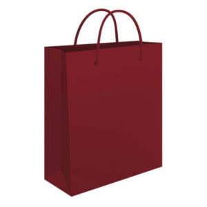 50167 Vrećica za poklone sjajna plastificirana 240x390x90 mm bordo