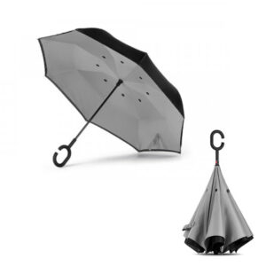 60094 Kišobran ručno obrnuto otvaranje handsfree fi 107 cm PAMPAS 40.048.12 sivi