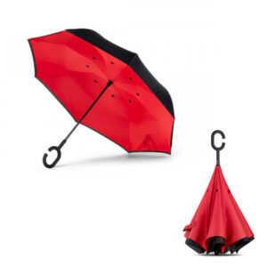 60096 Kišobran ručno obrnuto otvaranje handsfree fi 107 cm PAMPAS 40.048.30 crveni